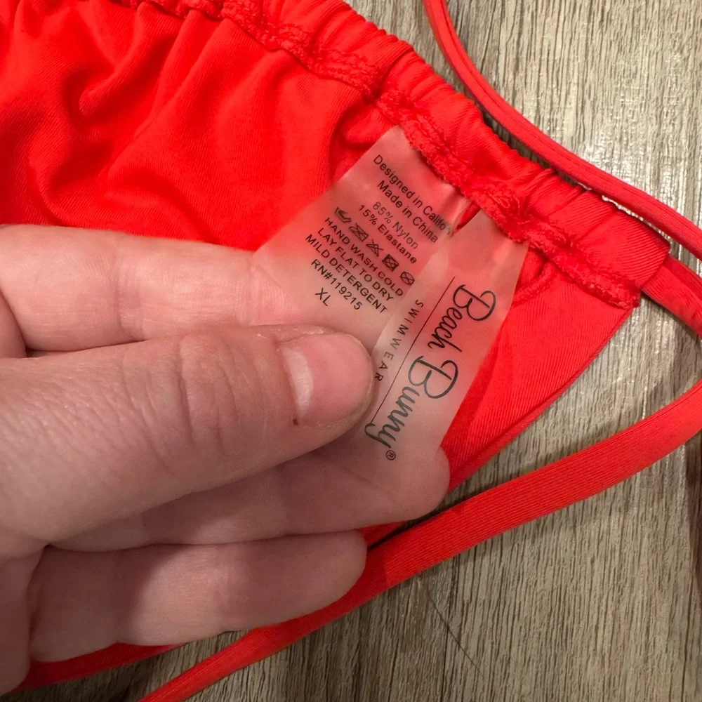 Beach Bunny Red Bikini with Heart Accents - Picture 8 of 10